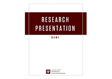 Research Presentation Booklet Template